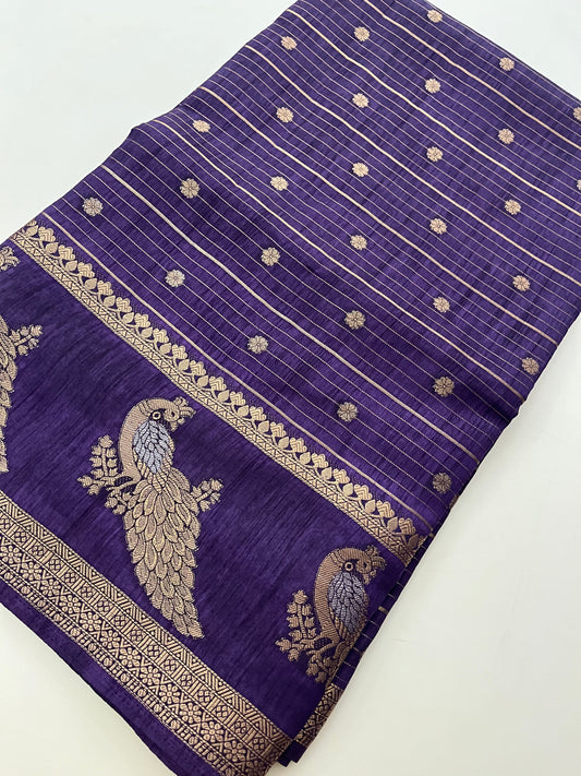 Tussar Chiffon Saree
