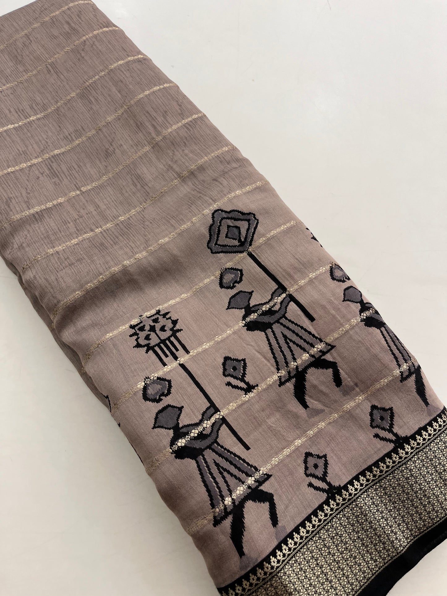 Rajasthan folk print fancy saree