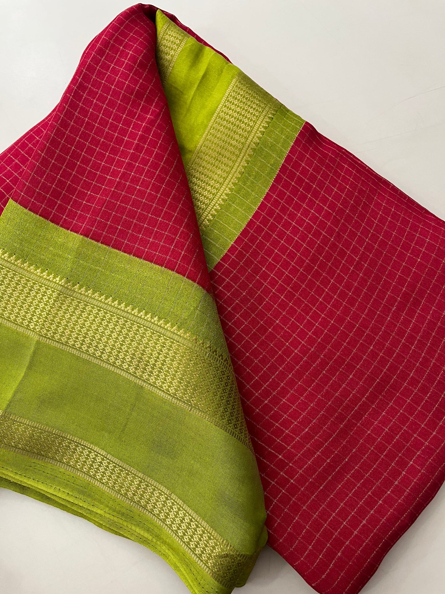 Crepe Chiffon Check