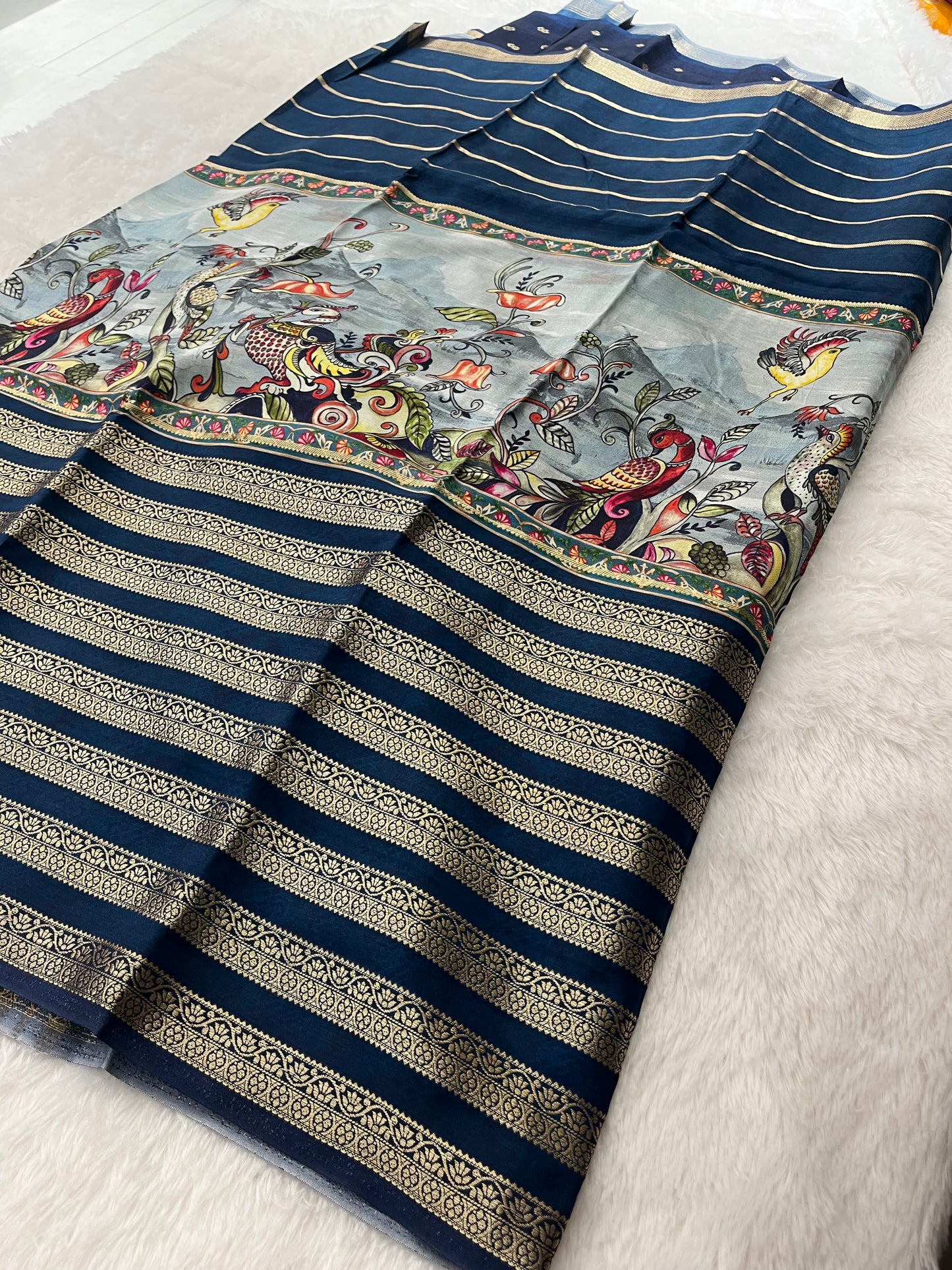M6-Kalamkari Crape Fancy