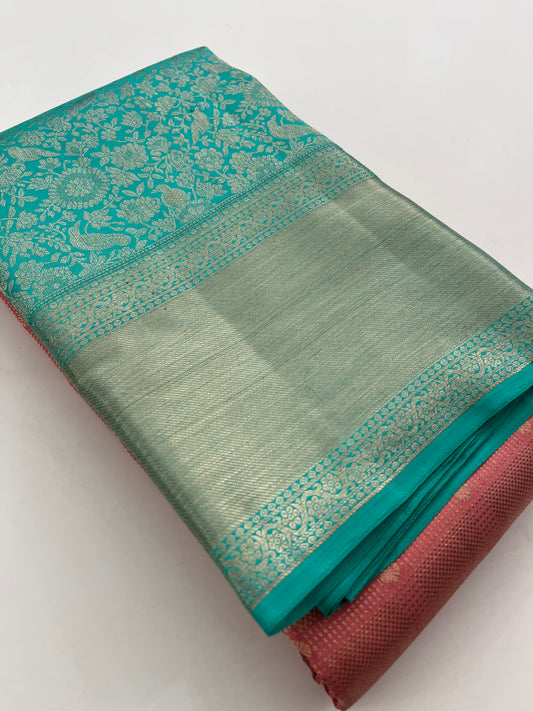 Pure Kanchipuram silk saree with silk mark certified