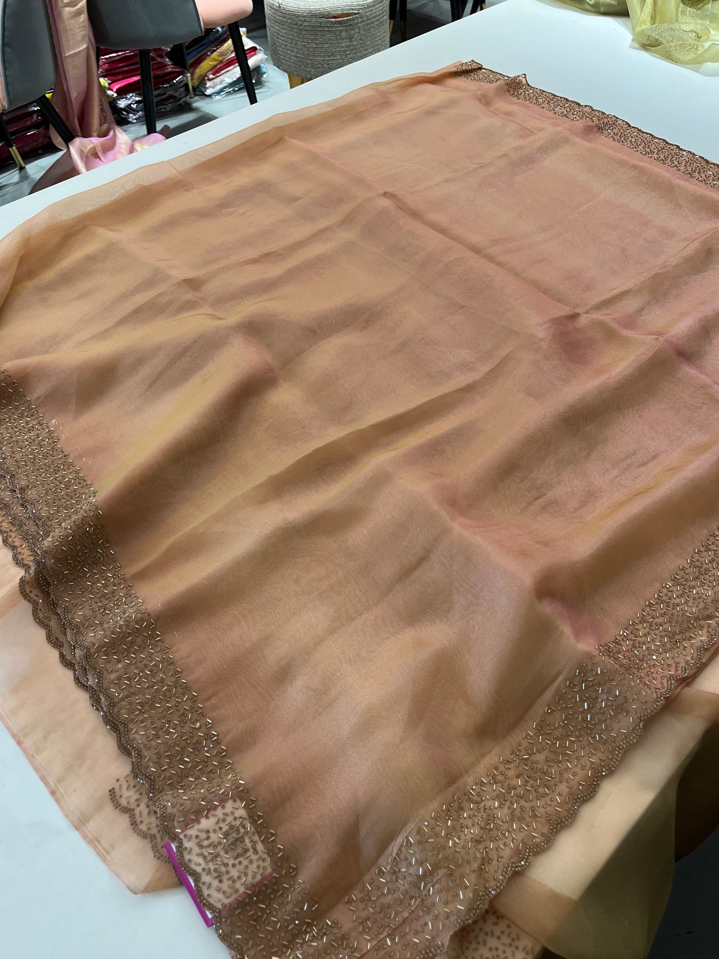 Tissue Organza Stone work border