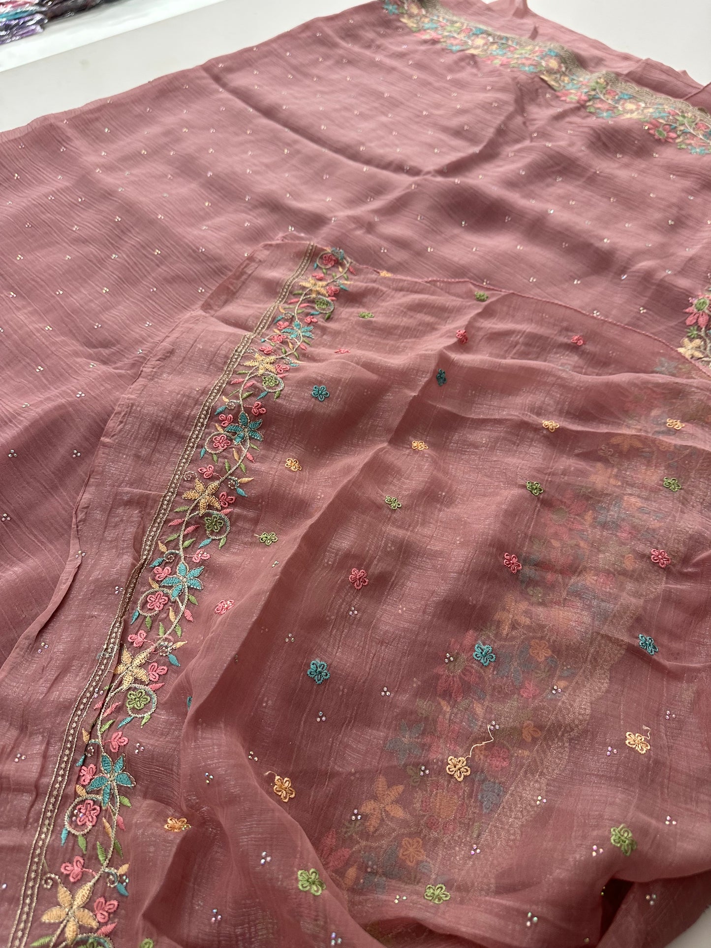 Organza Work Saree-M30