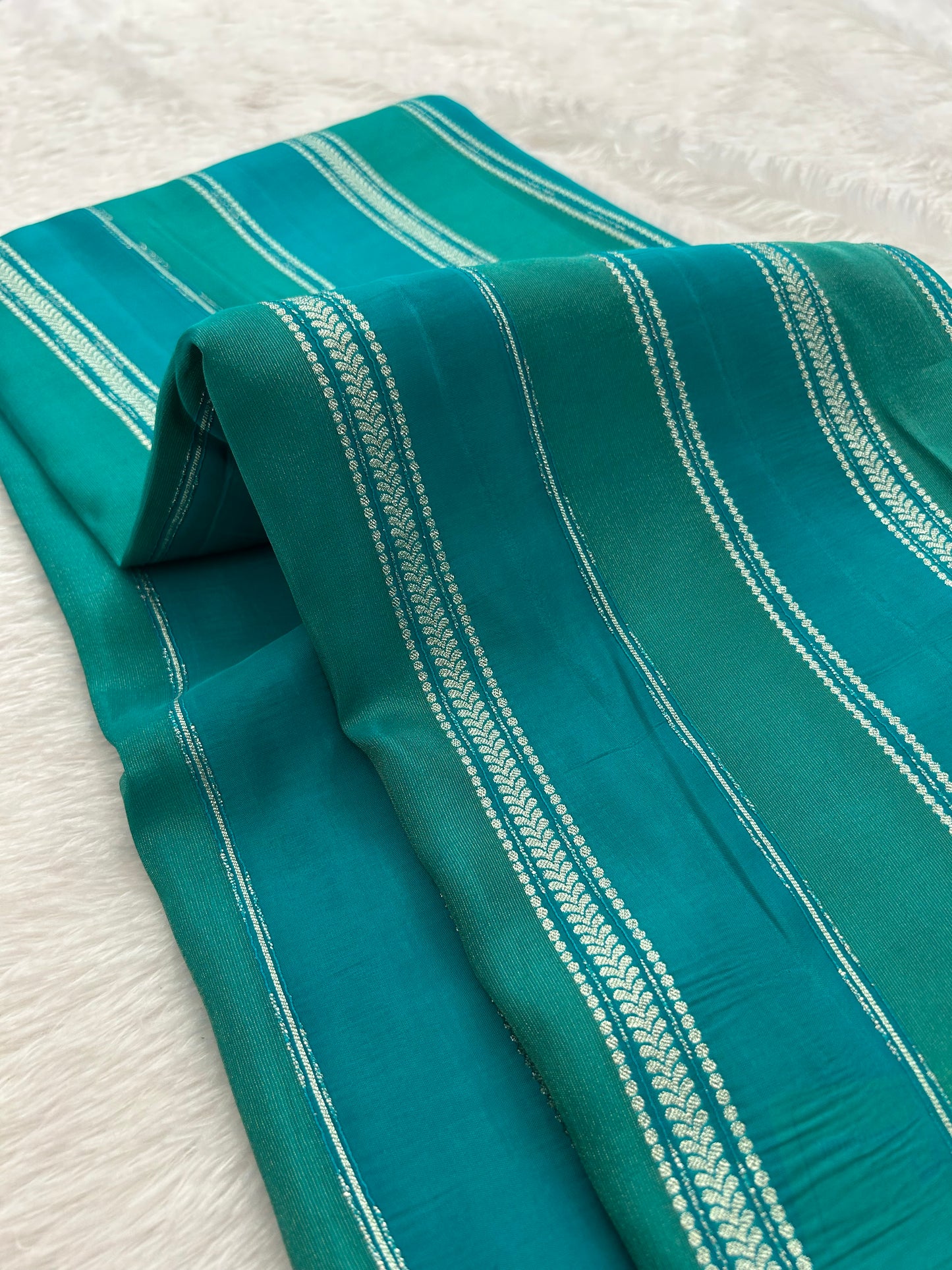DESIGNER PARTYWEAR SAREE WITH CONTRAST BLOUSE-SAPPHIRE BLUE X BABY PINK