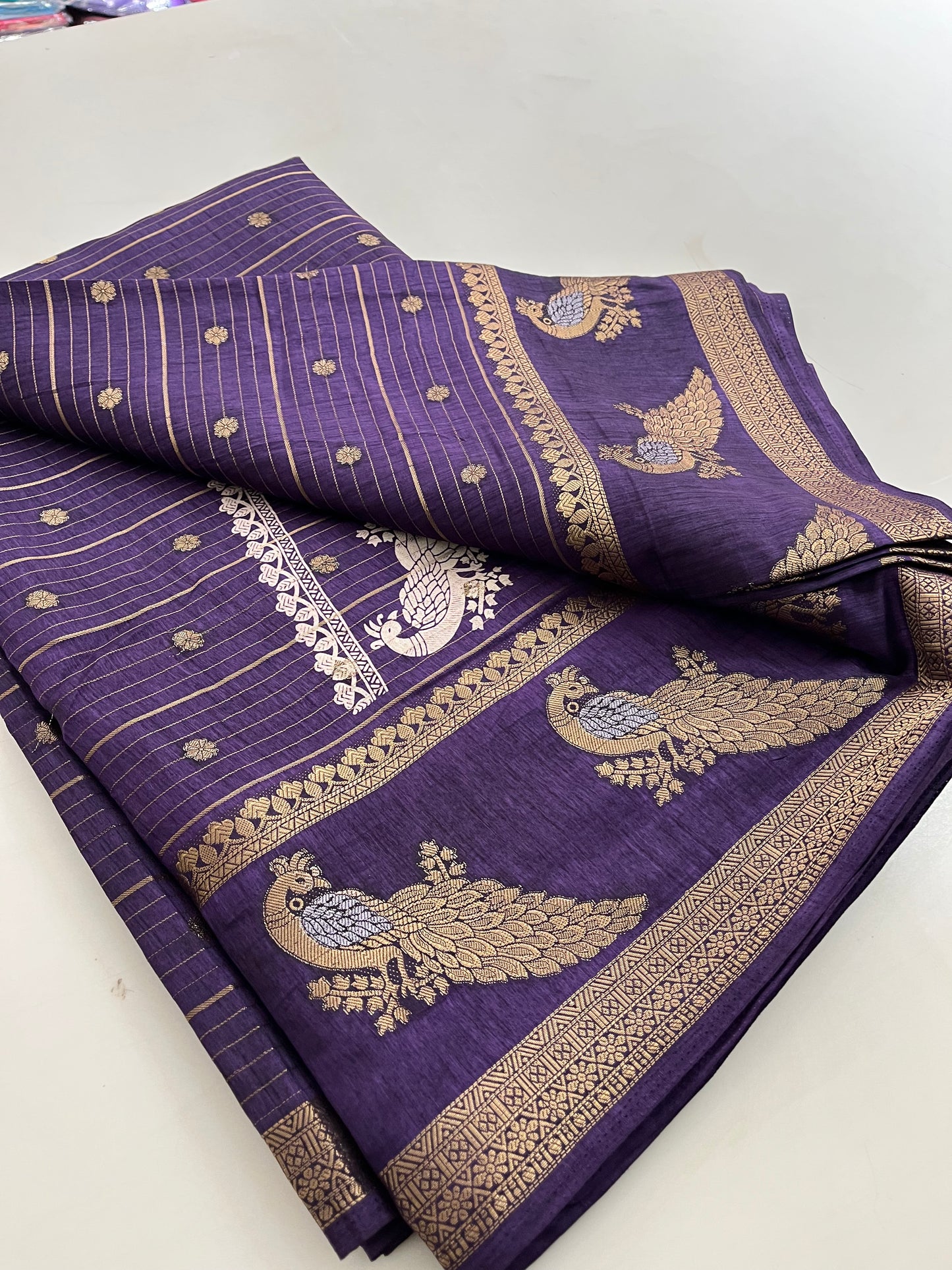 Tussar Fancy saree
