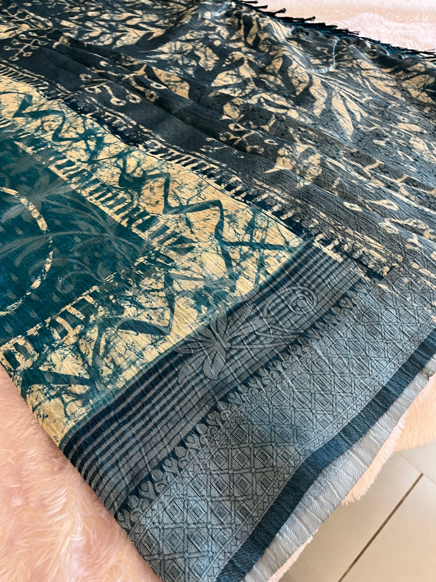 Printed Tussar Fancy