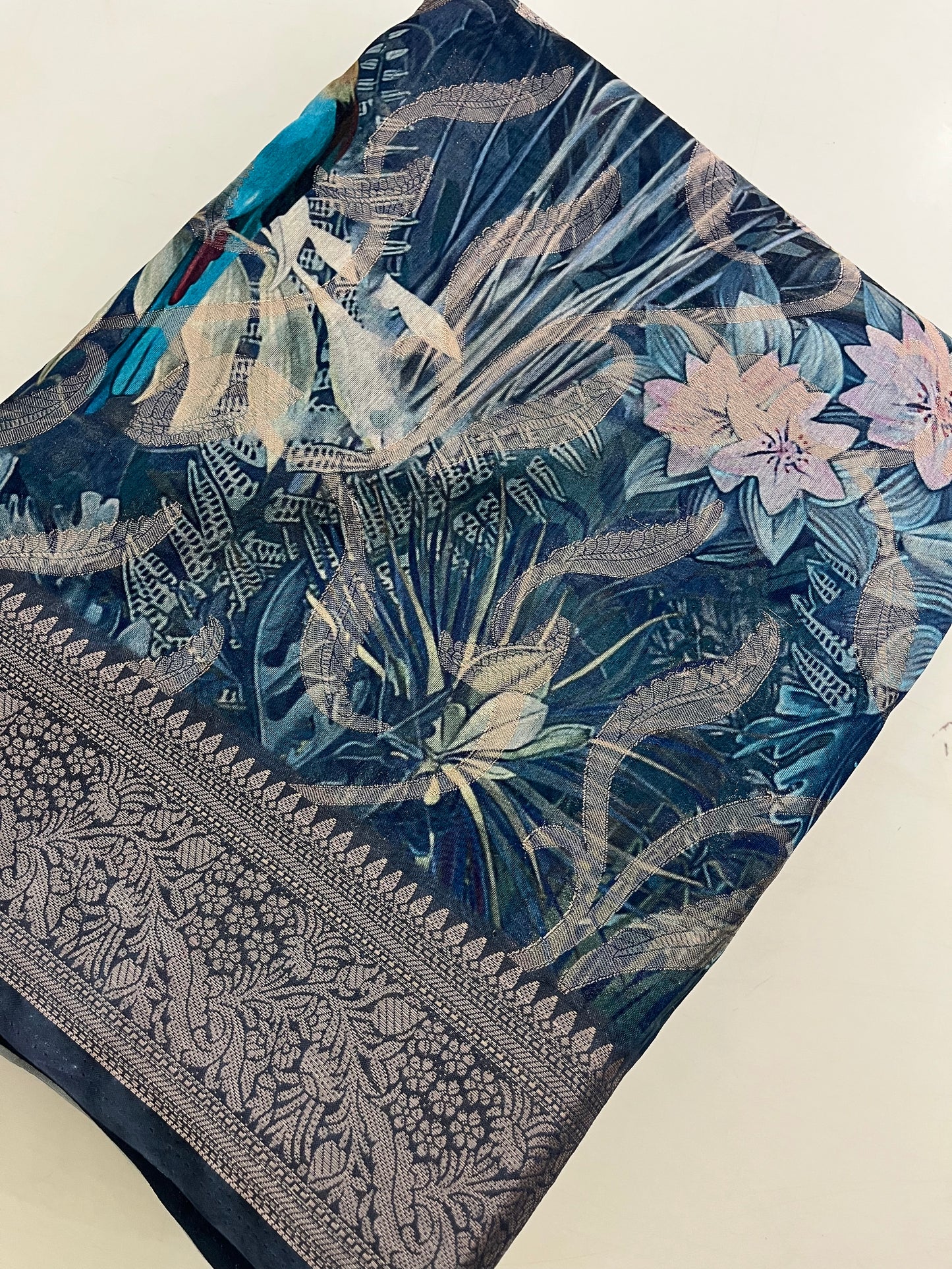 Printed Organza Saree