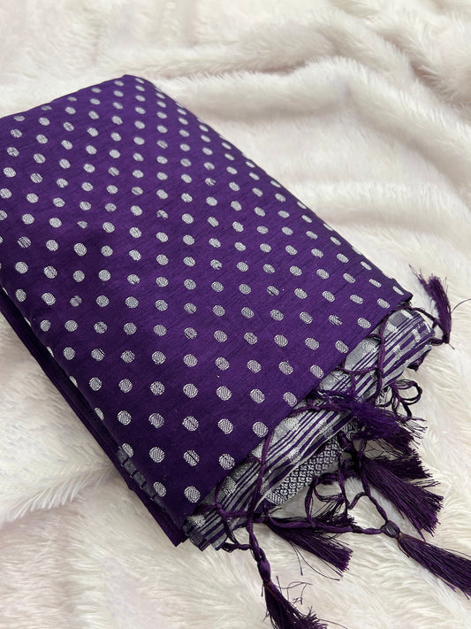 Tussar silver Butties