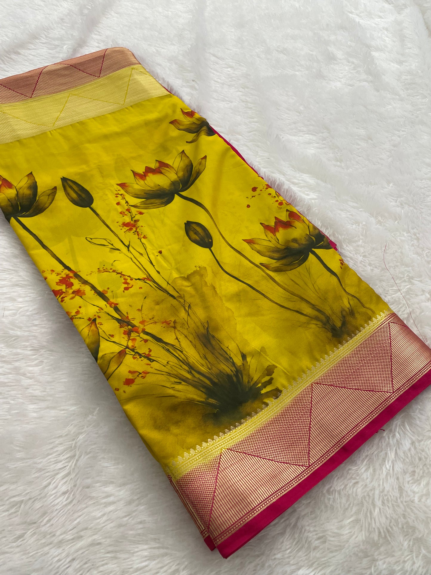 Printed Crape Silk