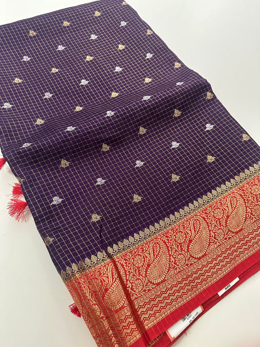 Viscose Banarasi saree-M27