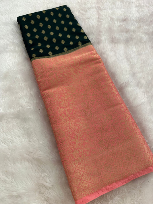 Brocade Banarsi Soft Silk-A15