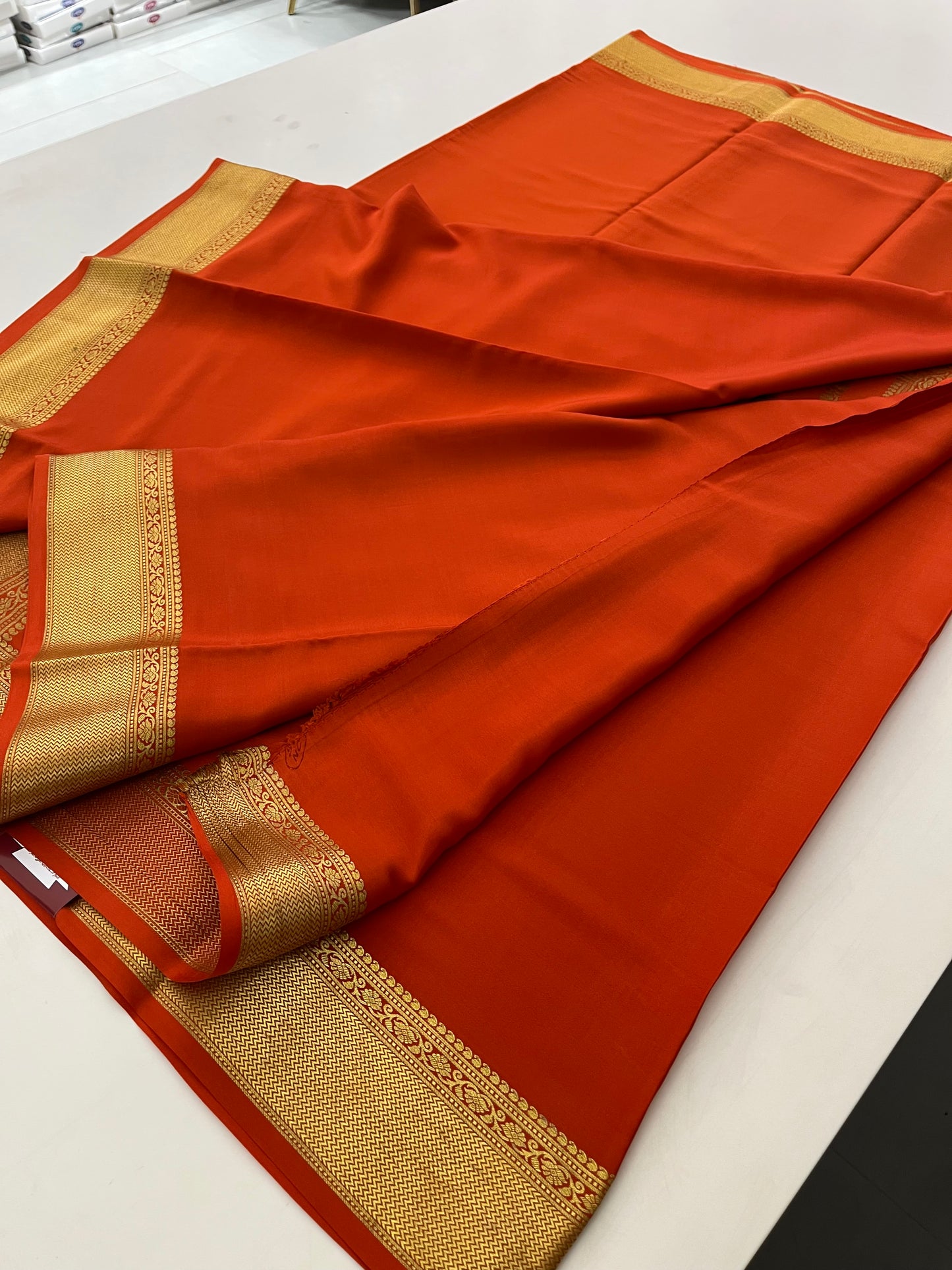 Pure Crepe Mysore Silk Saree