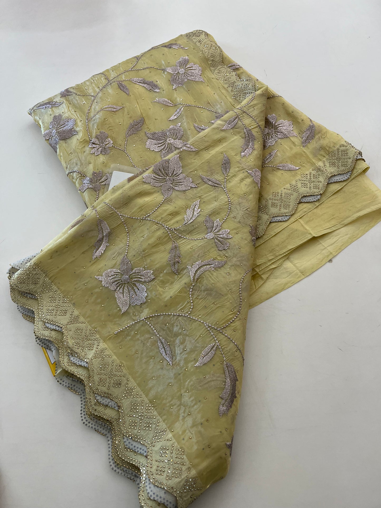Butter silk Embroidery work