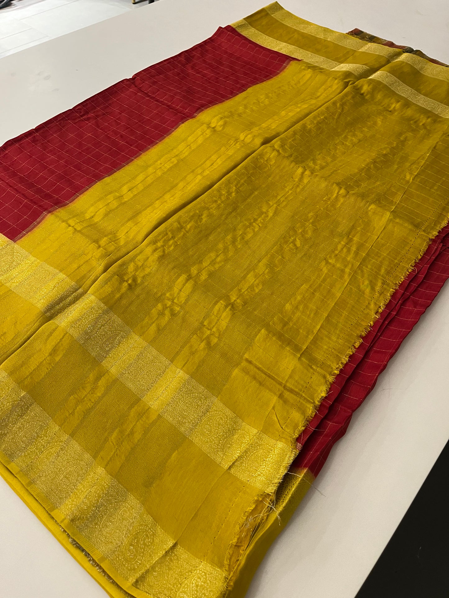 Dupion silk saree
