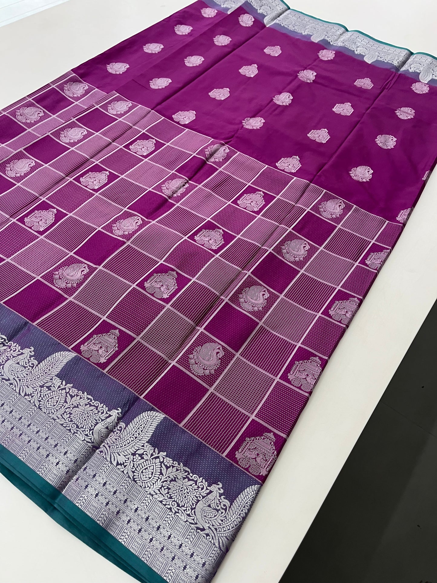Semi Kanchi Silk Saree