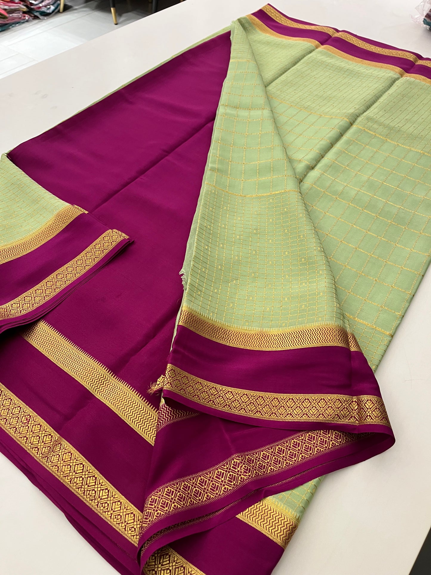 Pure Crepe Mysore Silk120 GSM