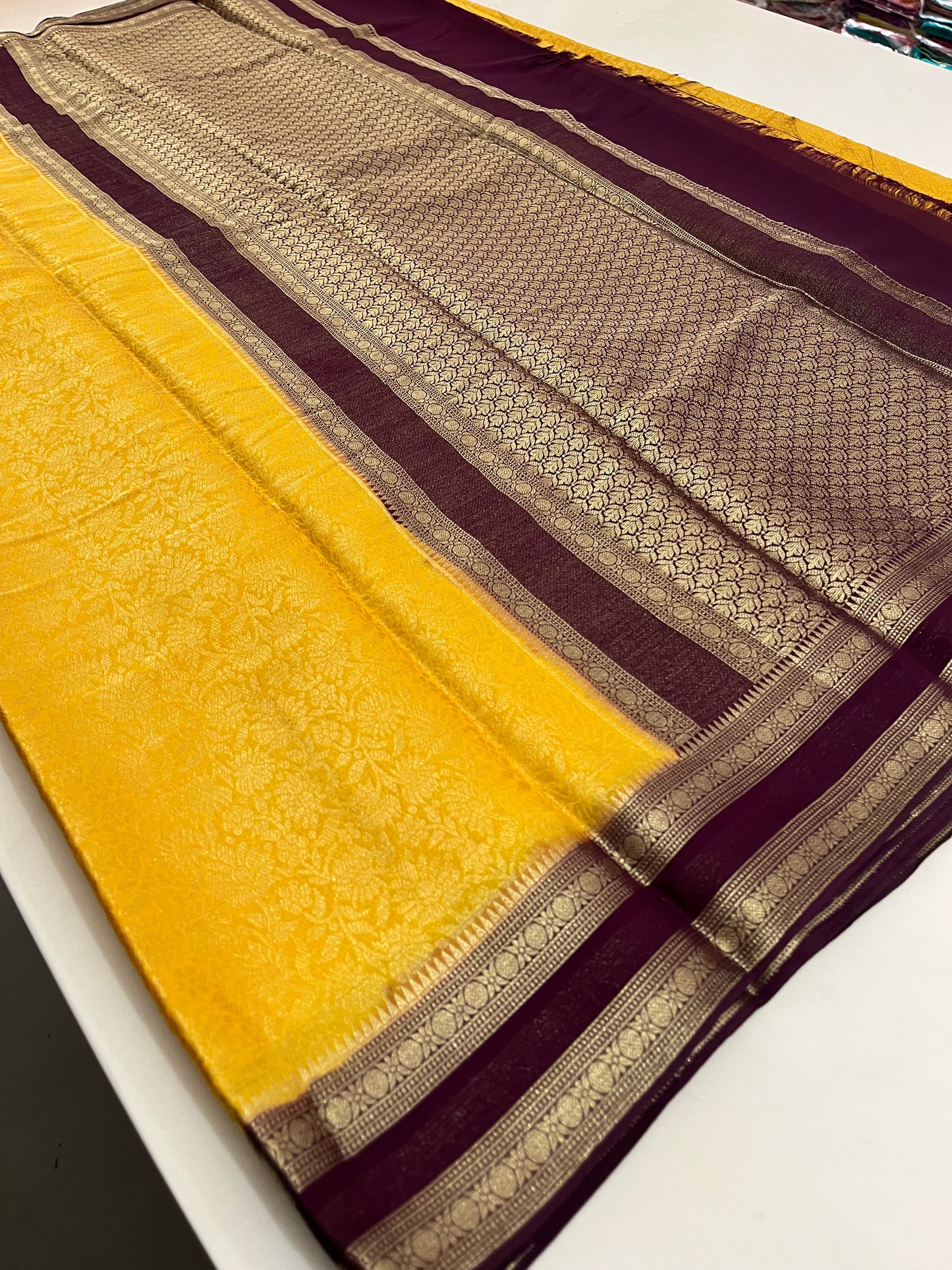 Brocade Banarasi soft silk