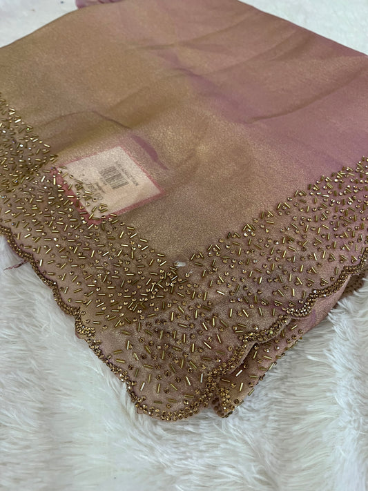 Tissue Organza Stone work border