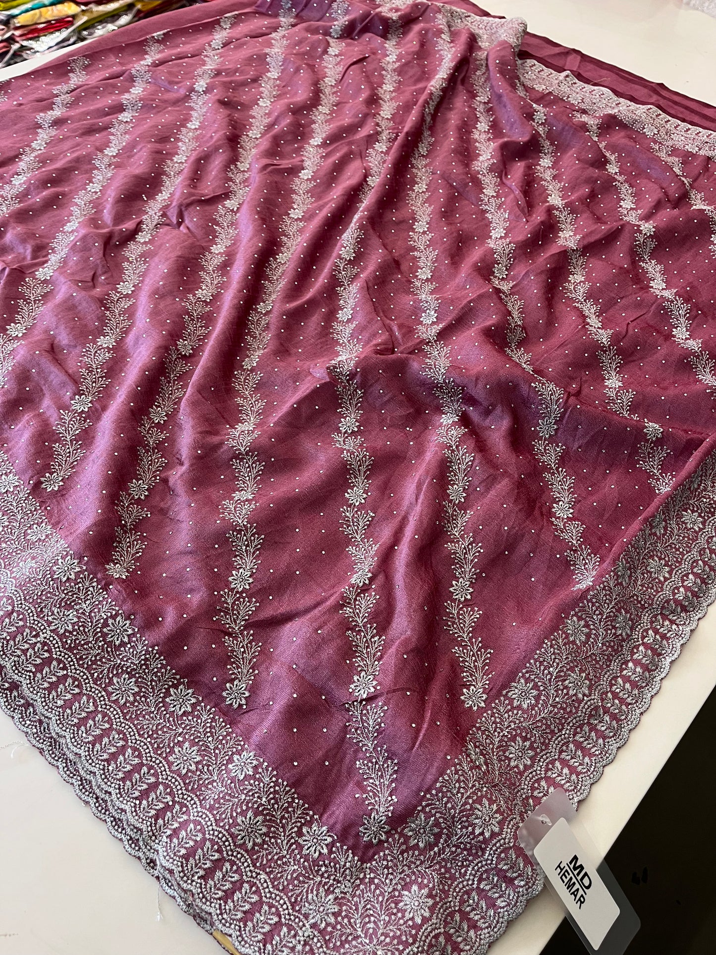 Tussar Work fancy saree-1016