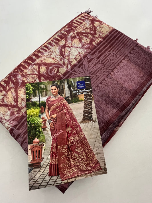 Printed Tussar Fancy