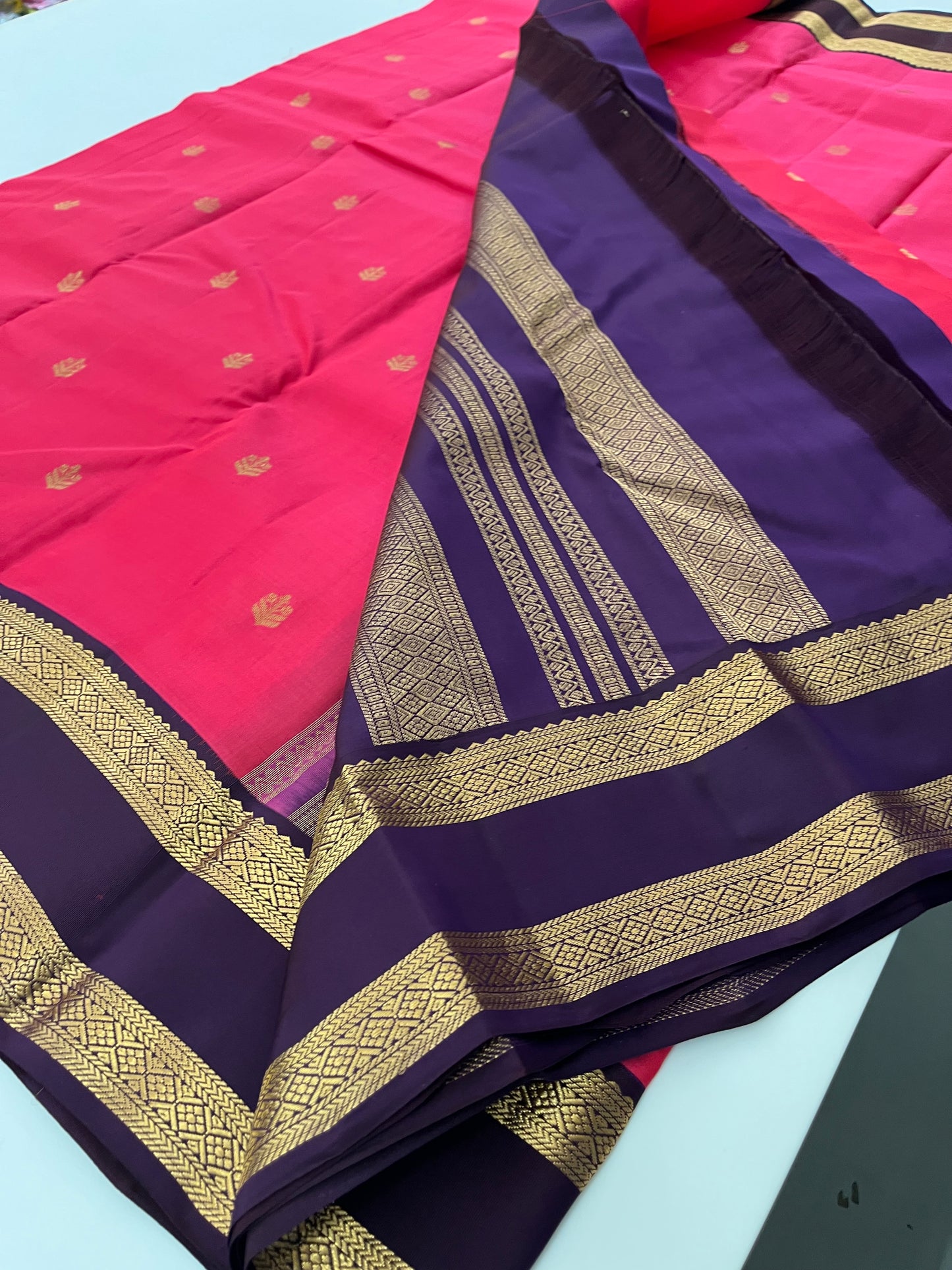 Pure Kanchipuram silk saree with silk mark certified