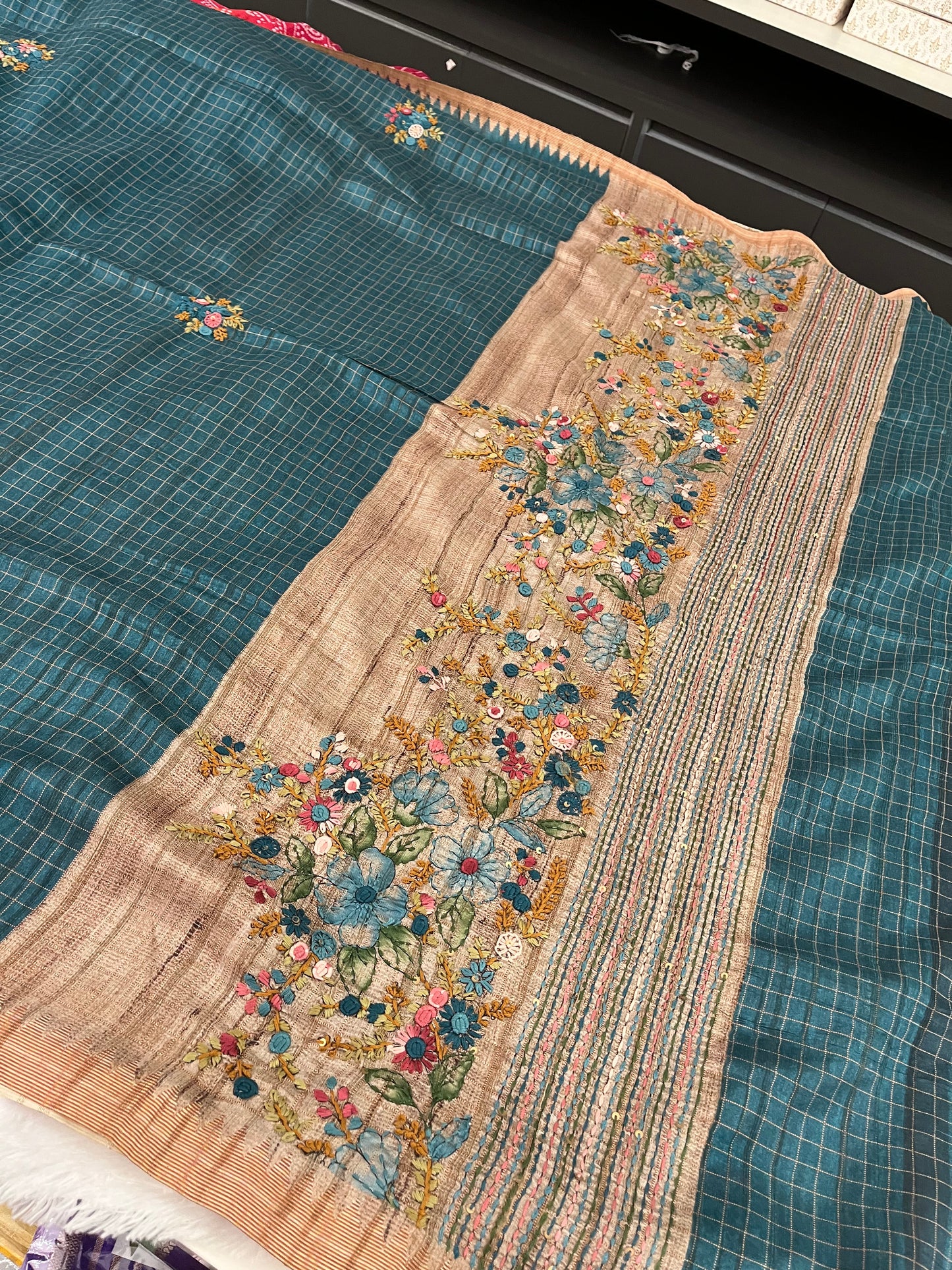 Tussar linen premium