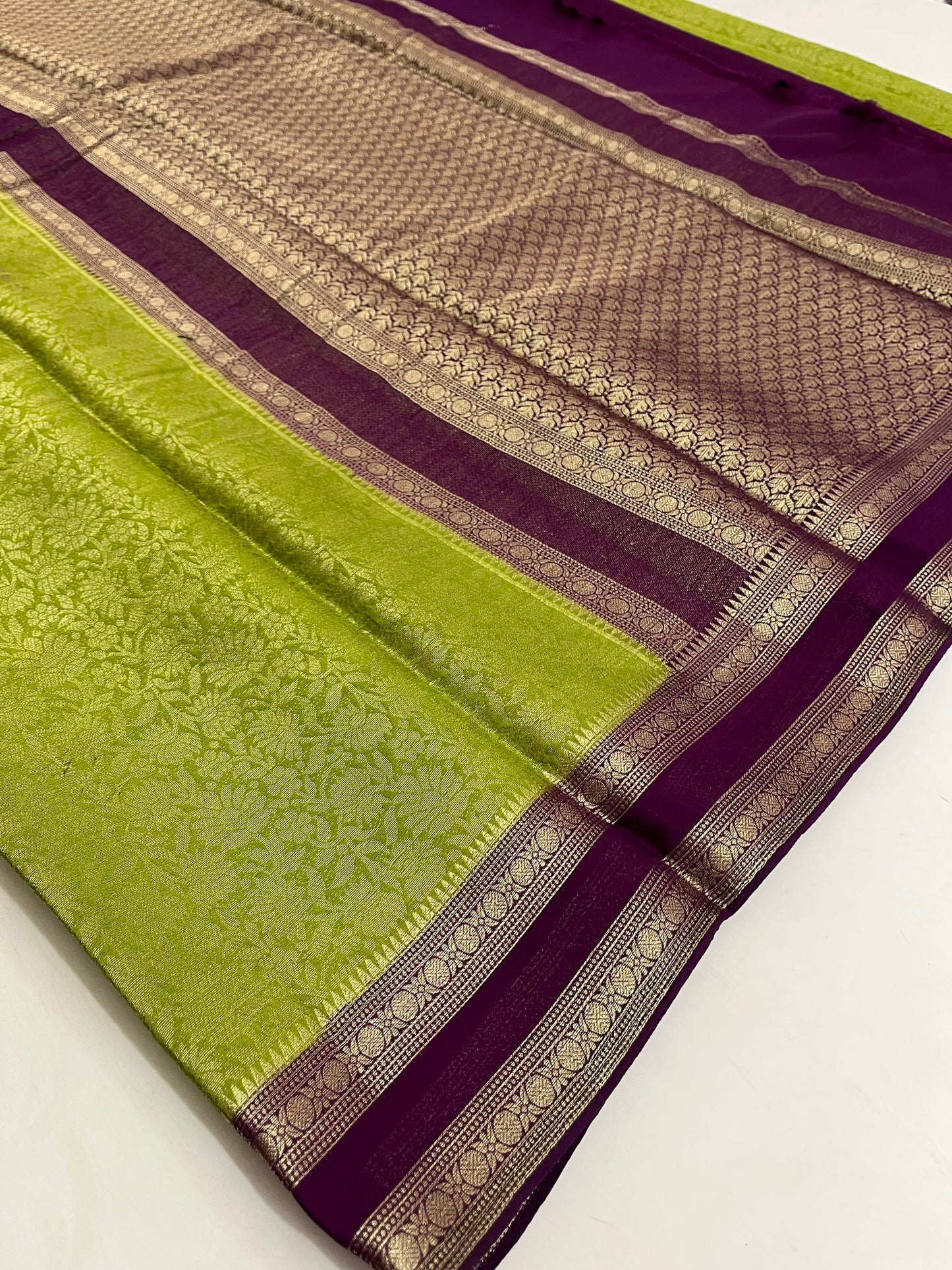 Brocade Banarasi soft silk