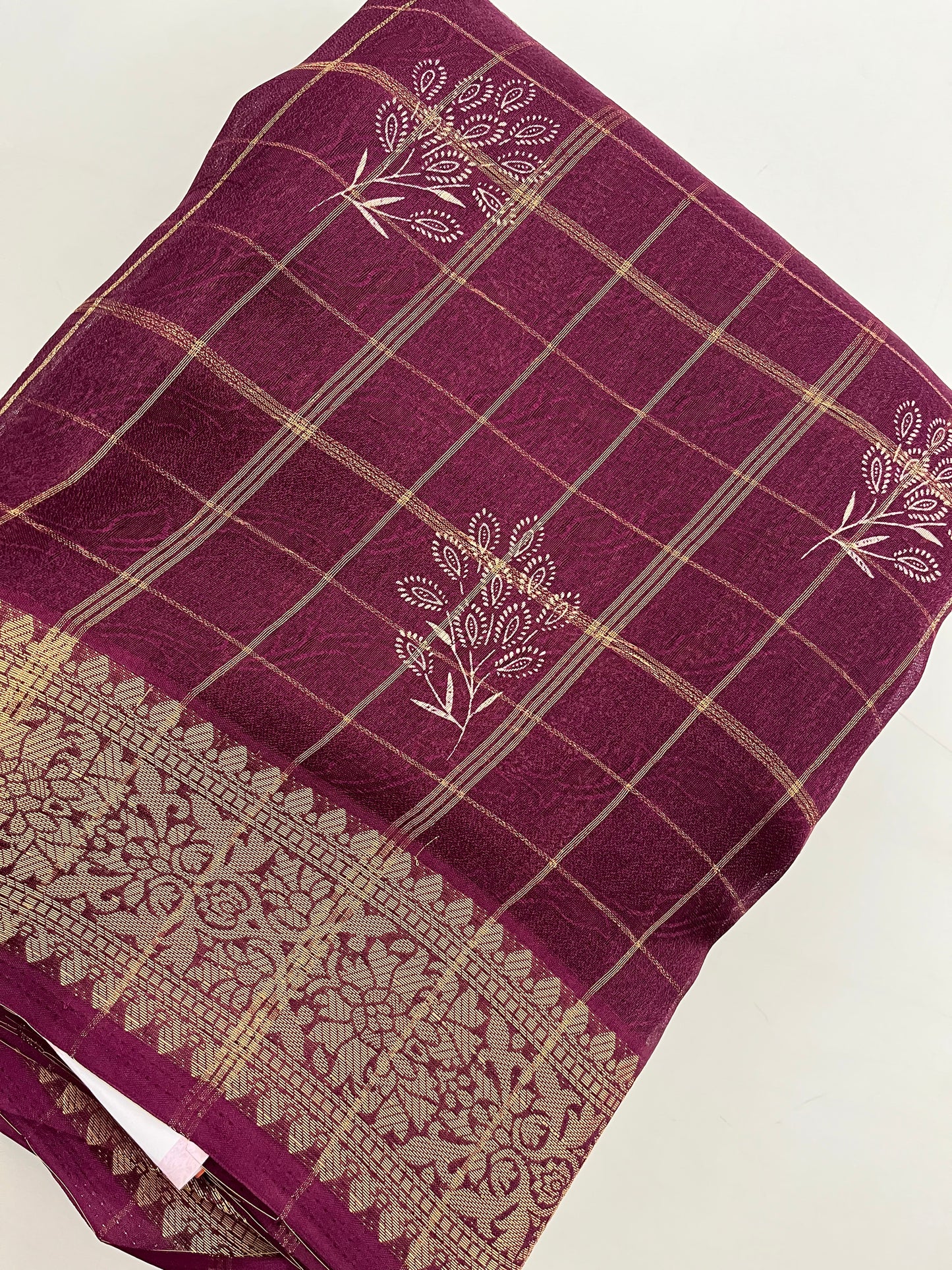 Ju4 Tussar Chiffon