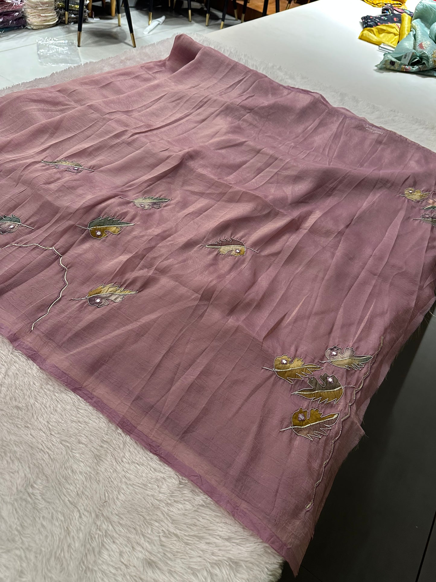 NEW PASTEL ORGANZA DESIGNER SAREE