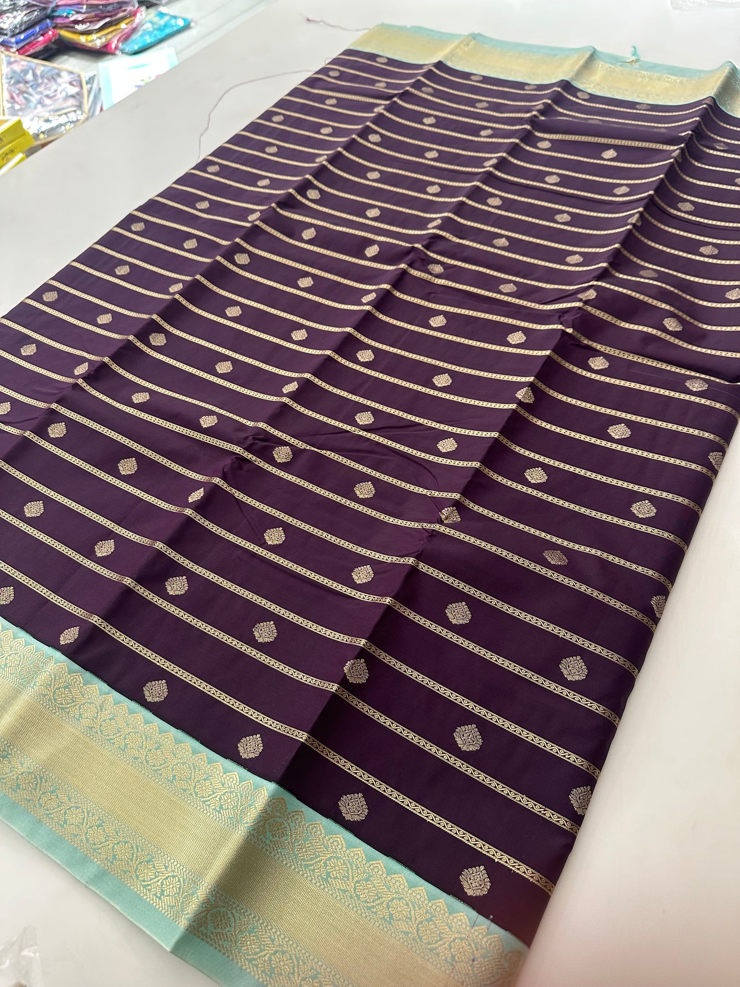 Semi Kanchi/Vegan Silk Saree-11