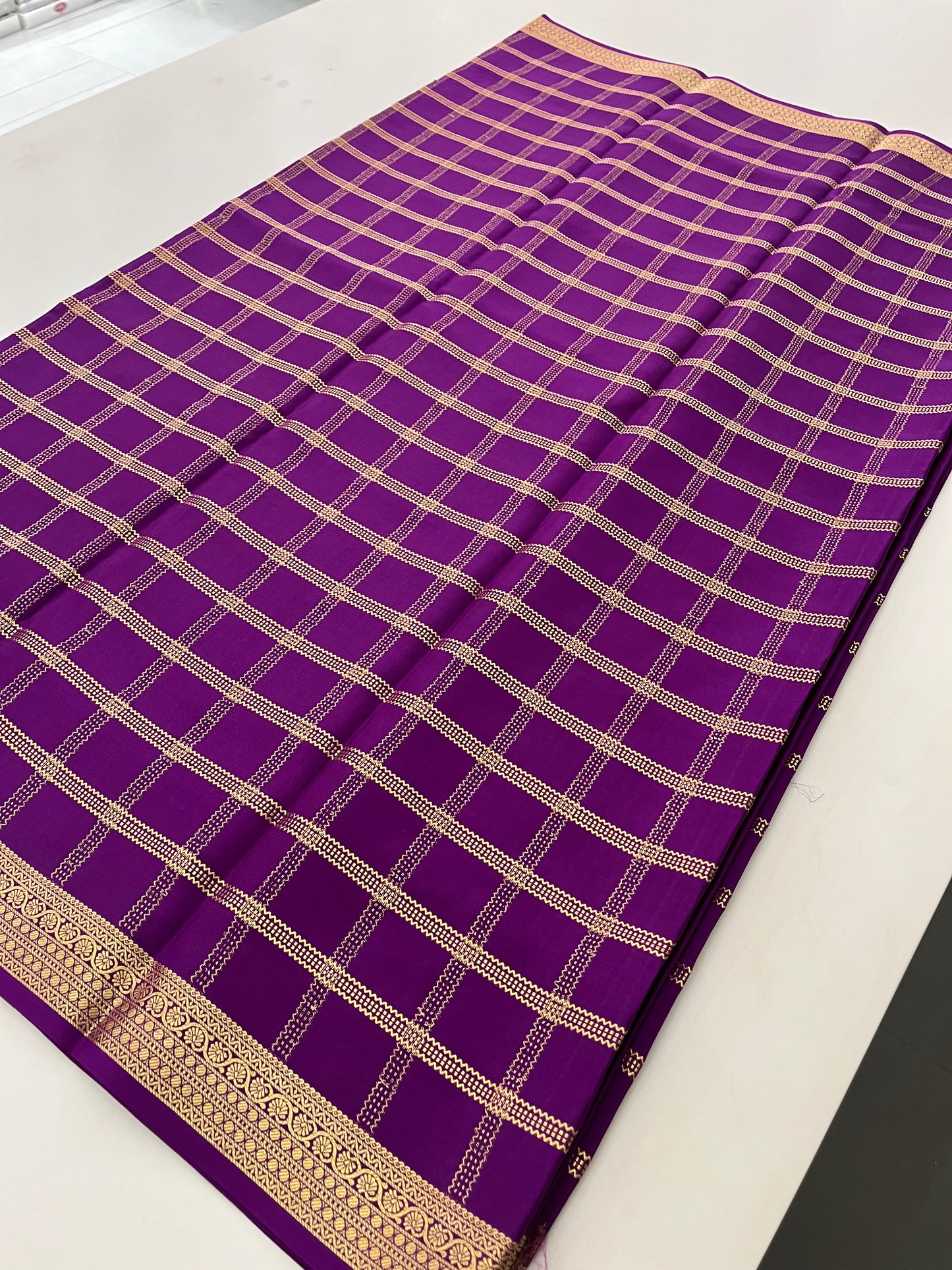Pure Crepe Mysore Silk Saree