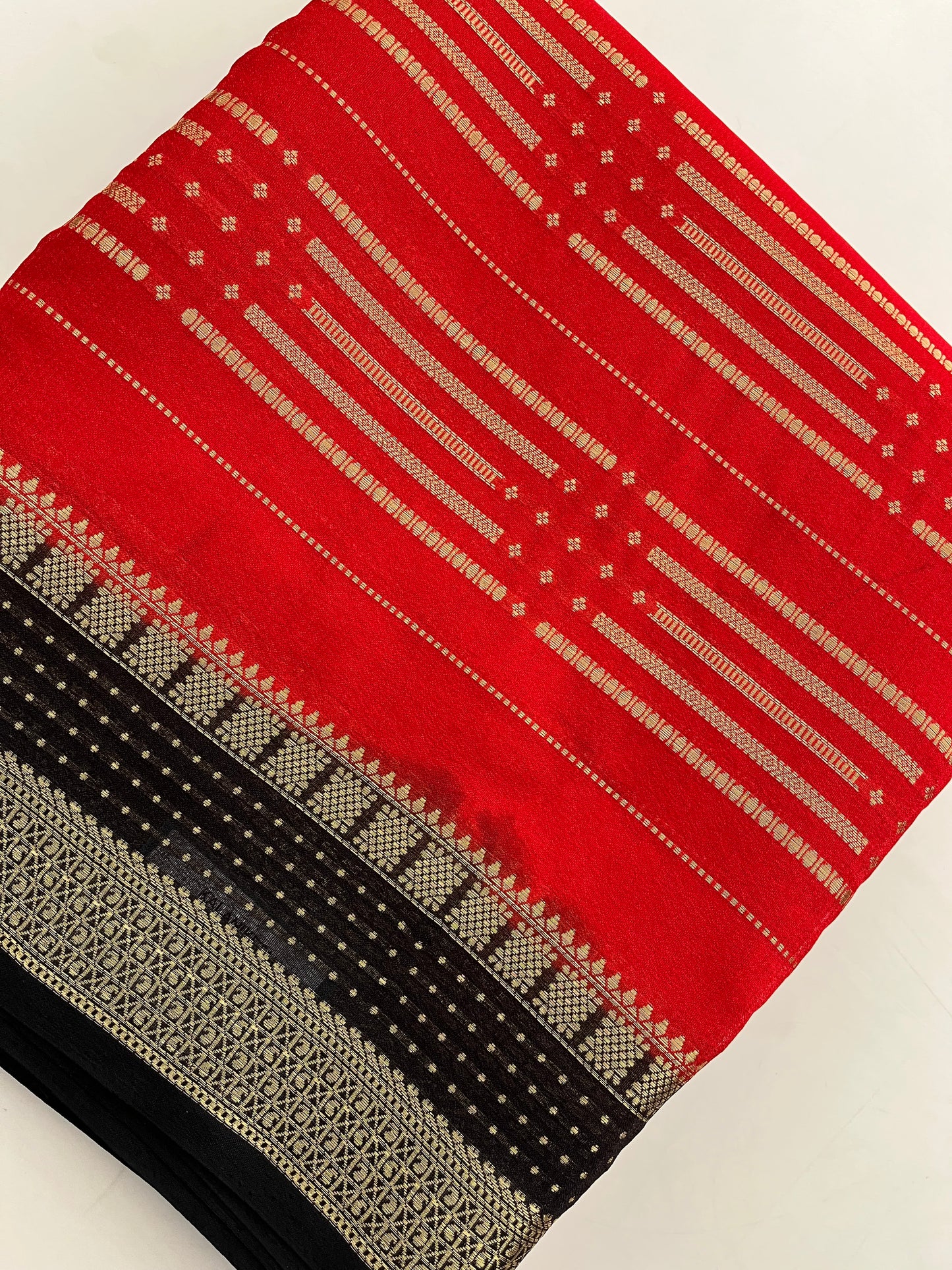 Crape fancy silk