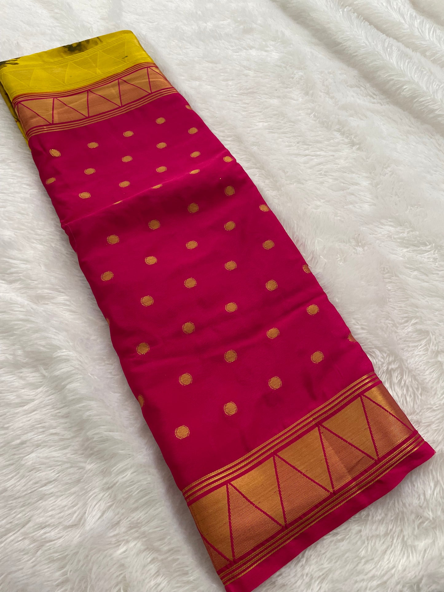 Printed crape silk