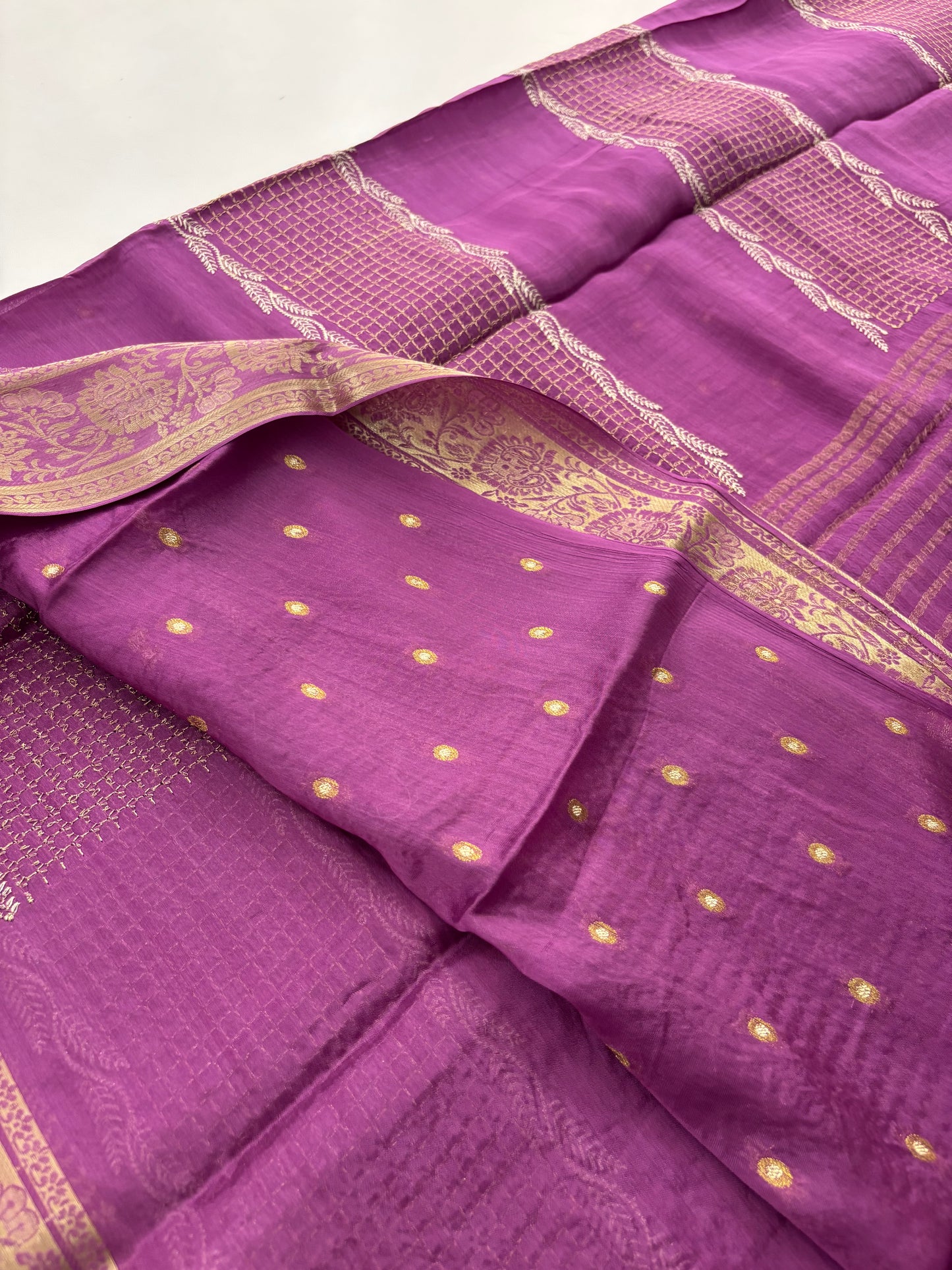 Designer soft Chinnon full embroidery
