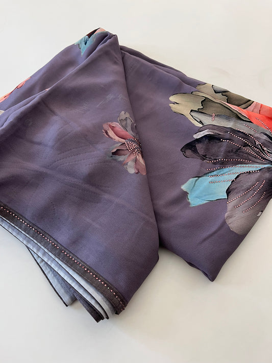 Crape Chiffon Small Butta