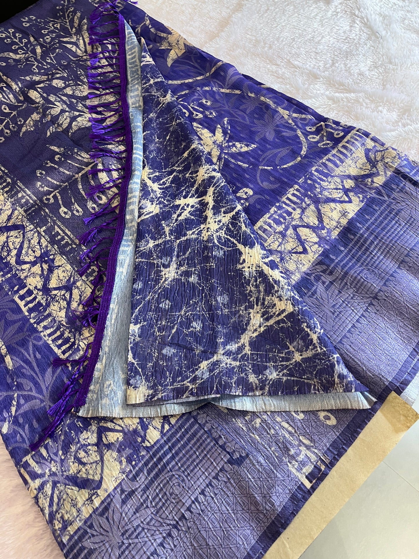 Printed Tussar Fancy