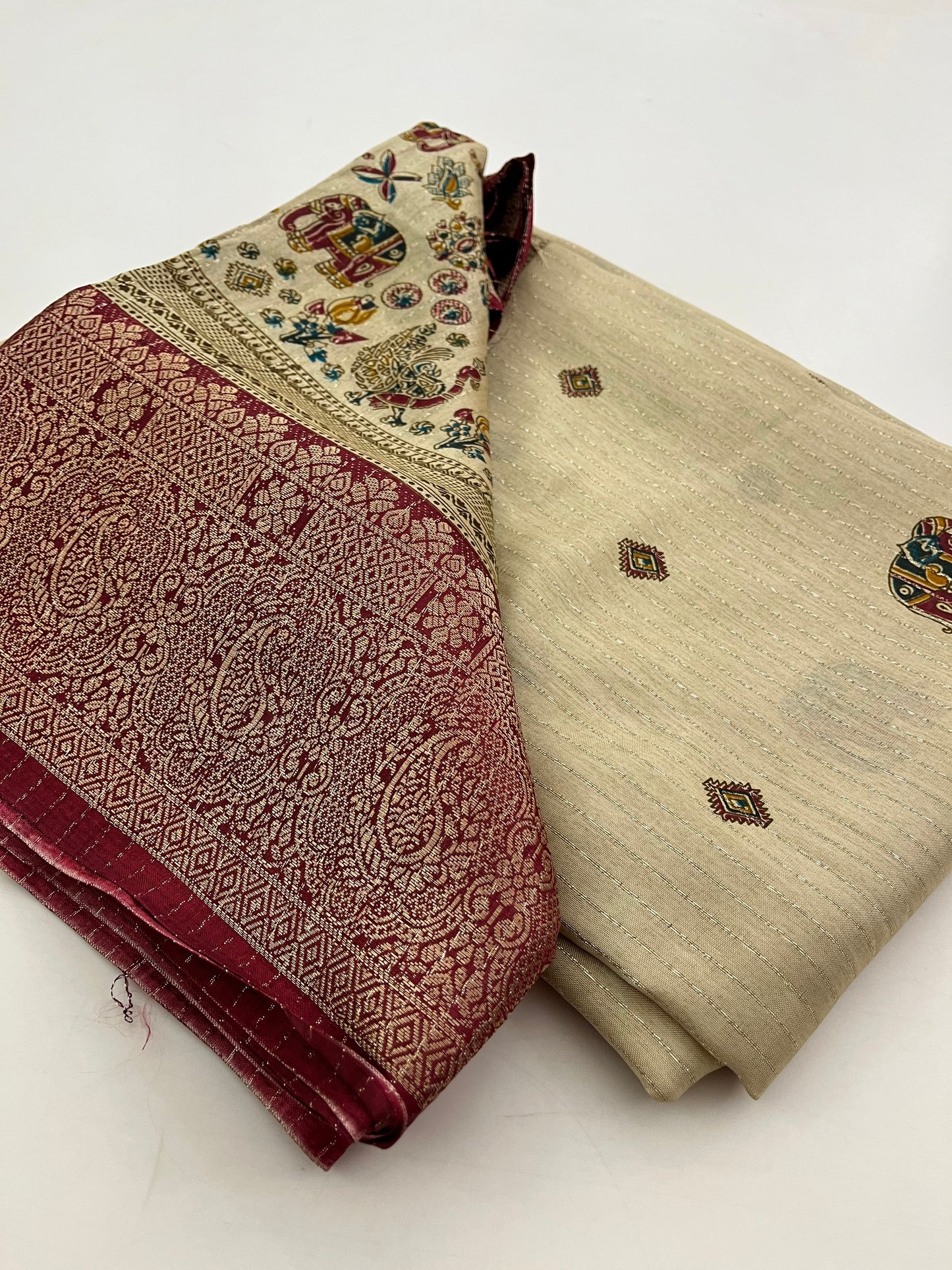 Tussar Fancy Printed