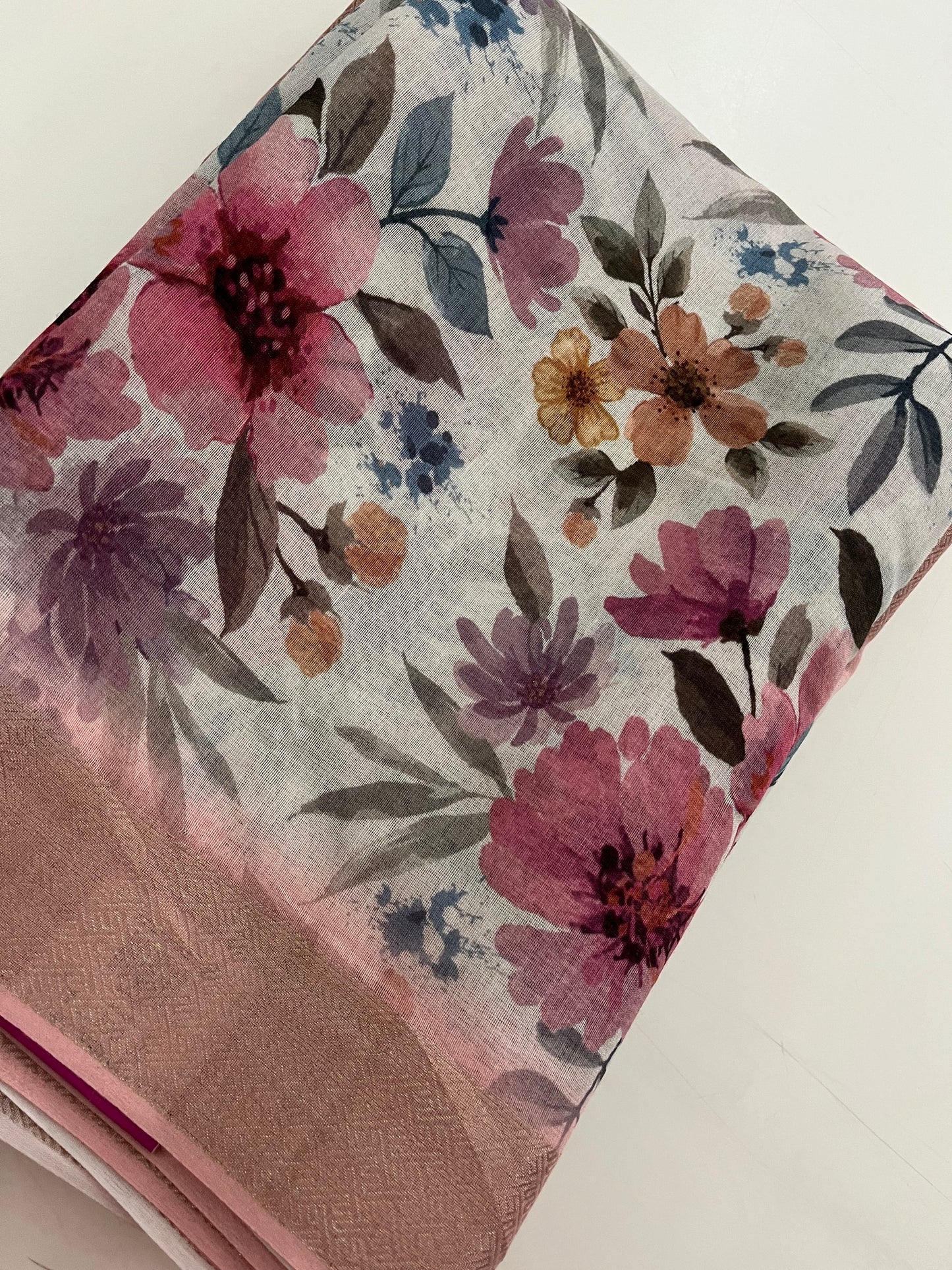 Ju7 Digital soft cotton printed saree