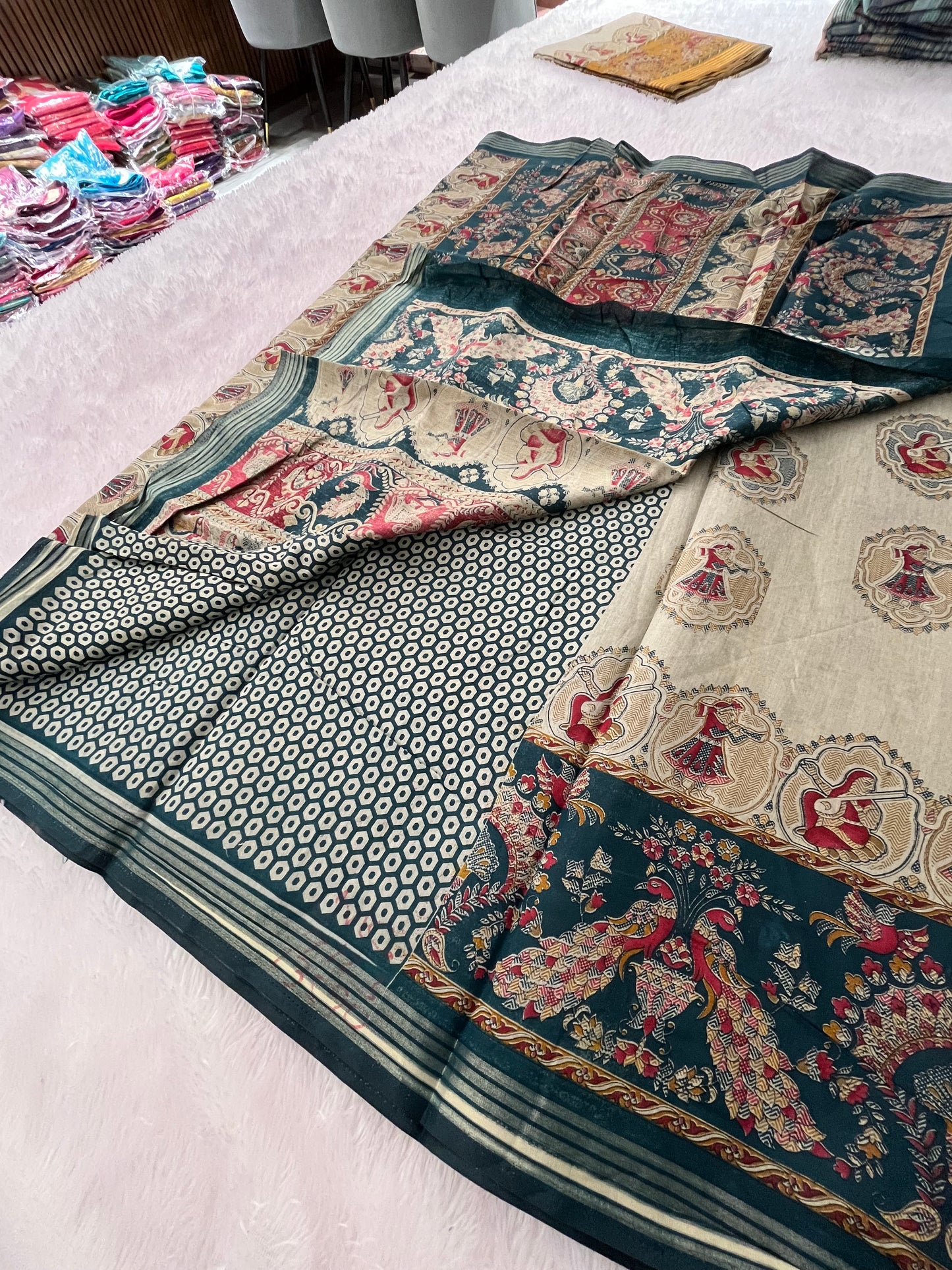 Crape chiffon printed