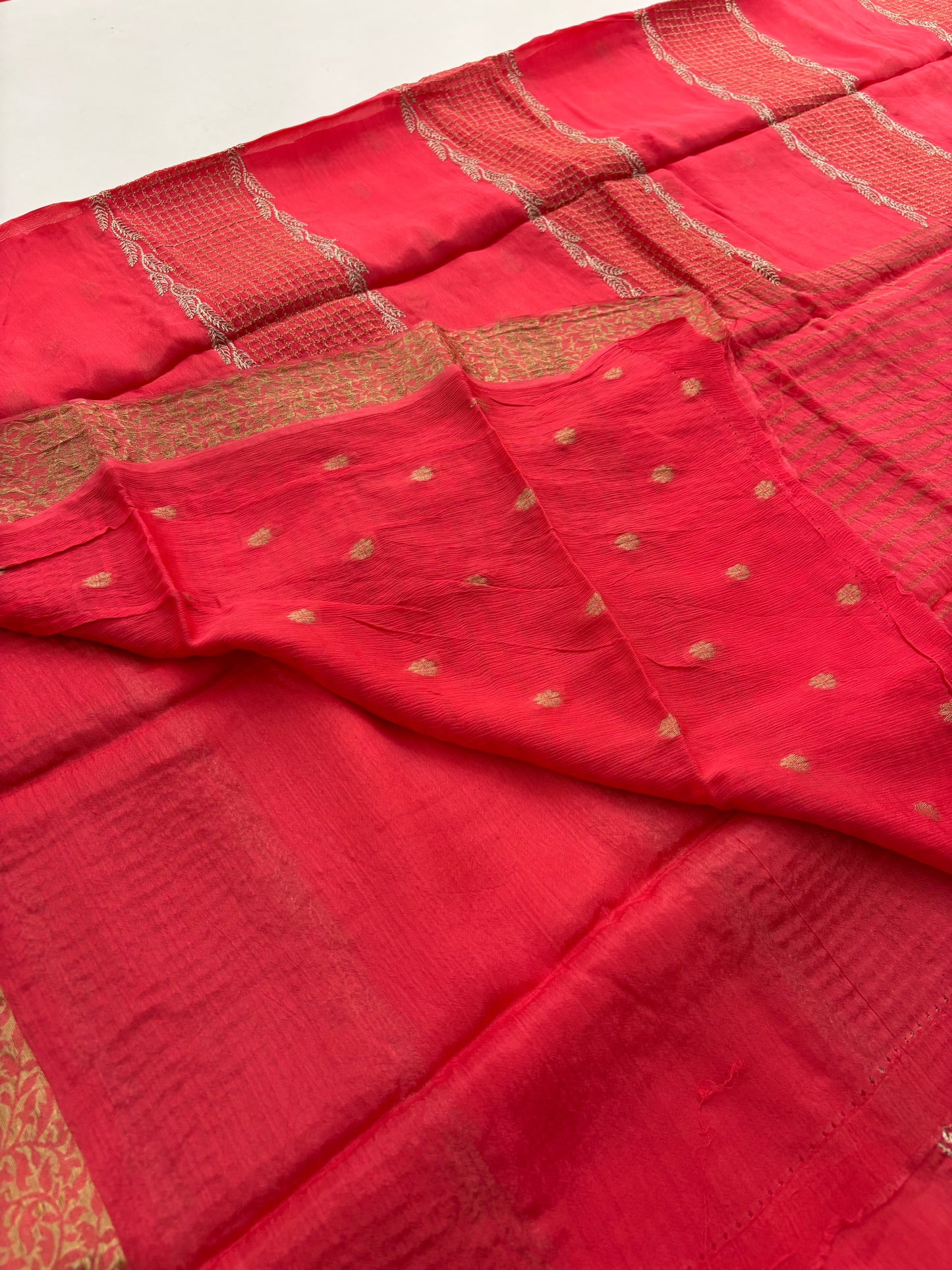 Designer soft Chinnon full embroidery