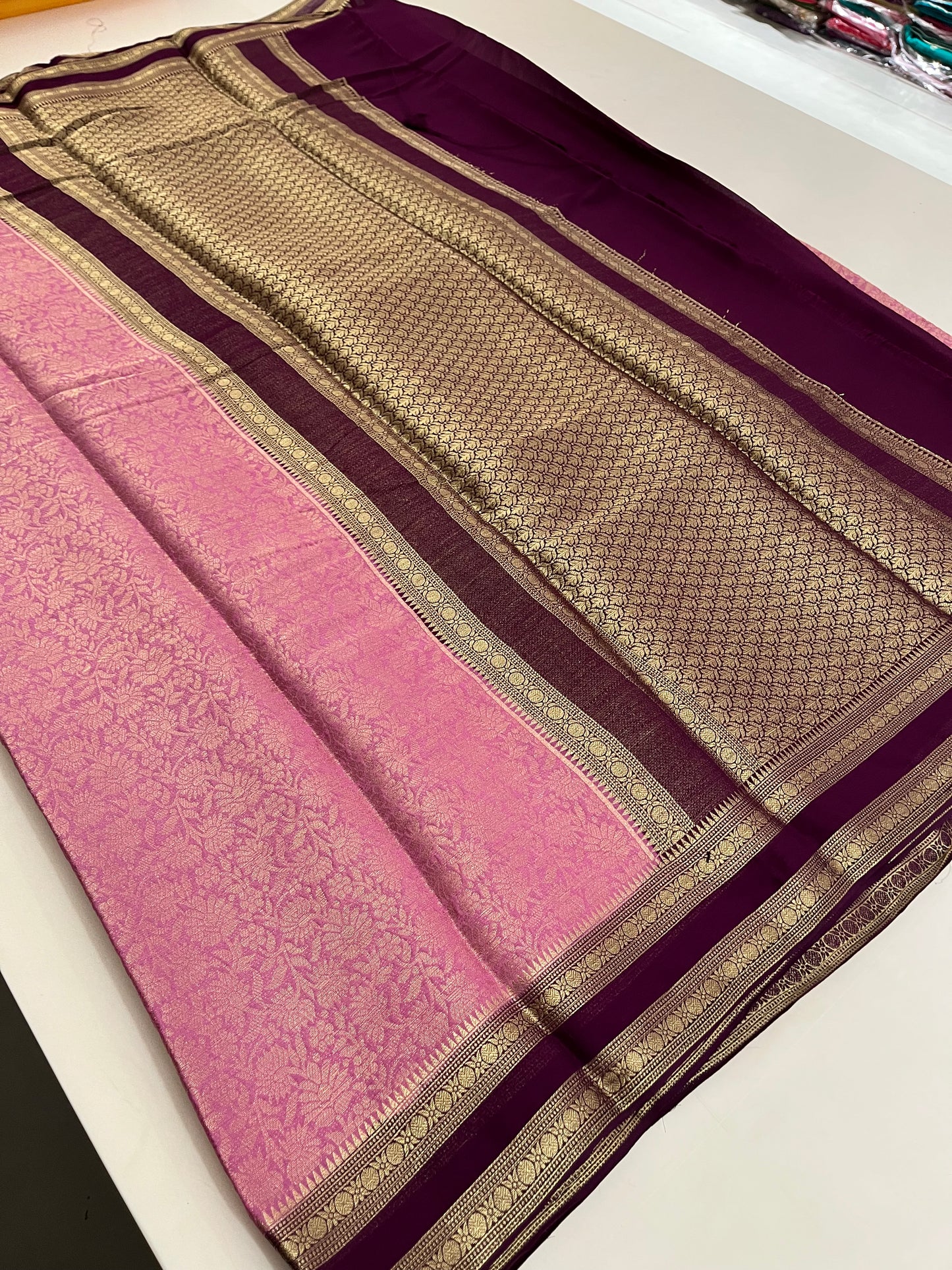 Brocade Banarasi soft silk