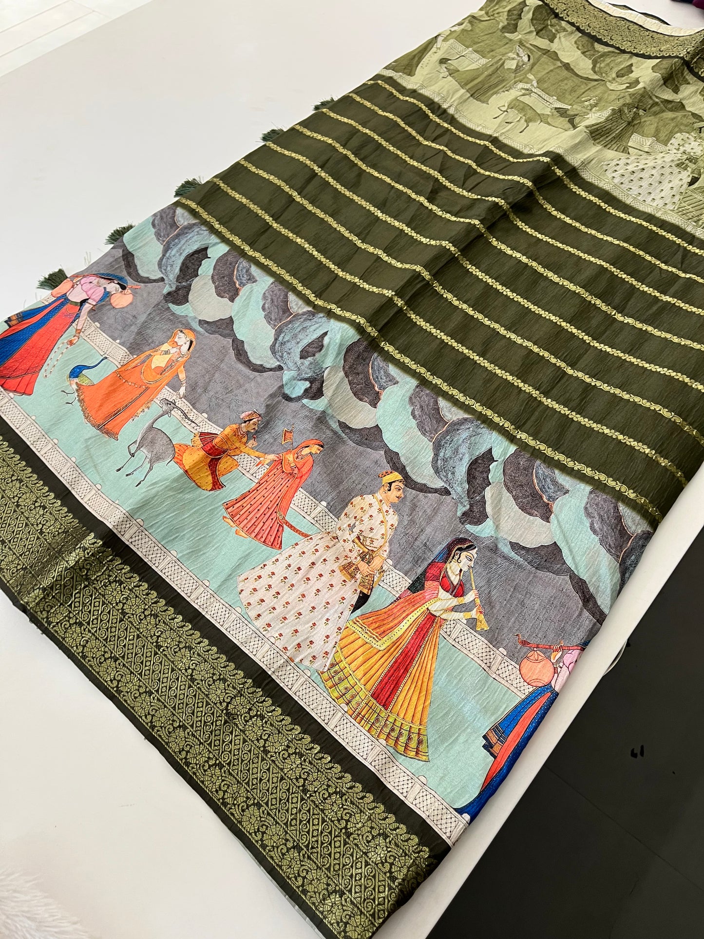 Crush Tussar Designer