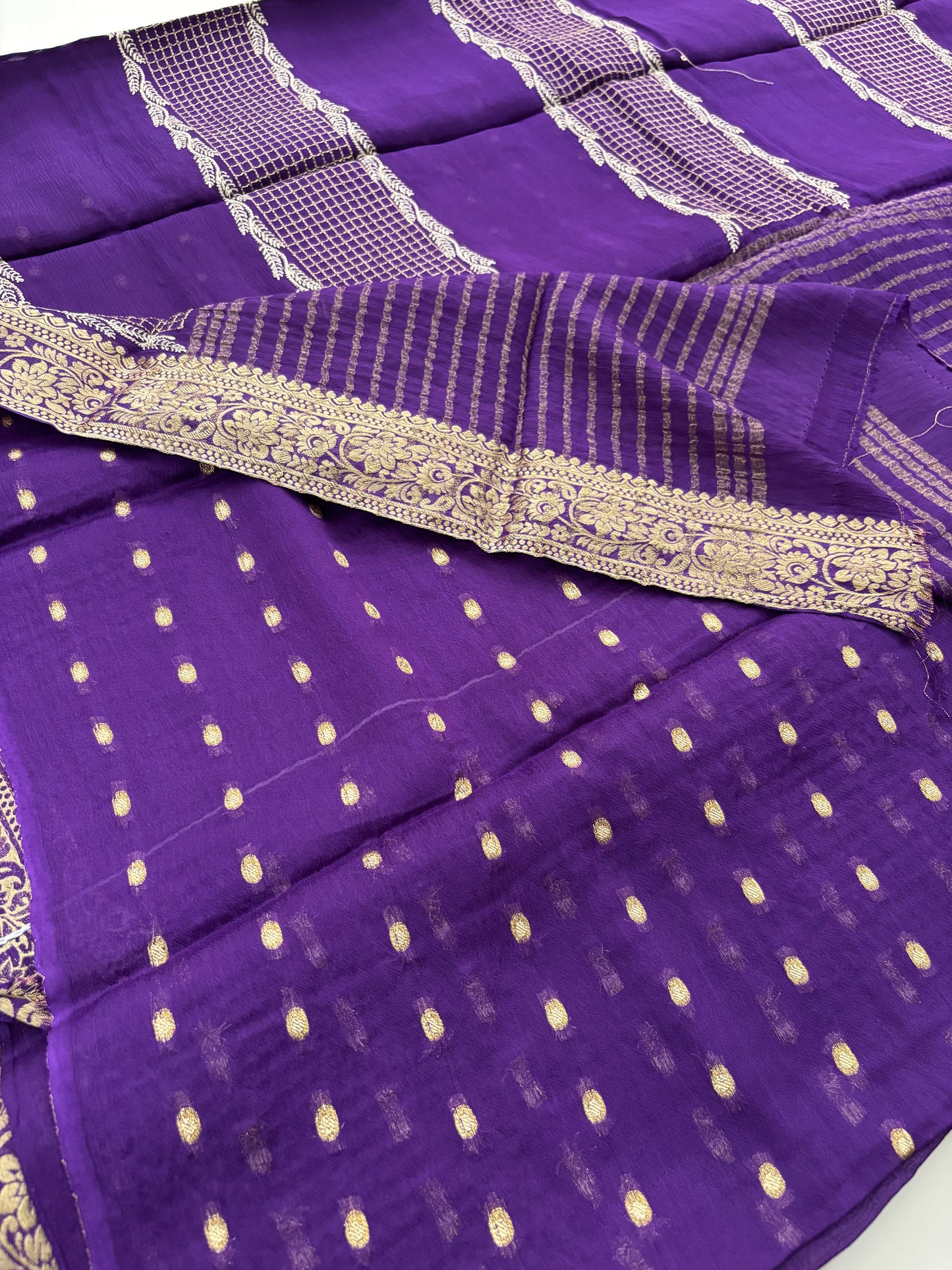Designer soft Chinnon full embroidery