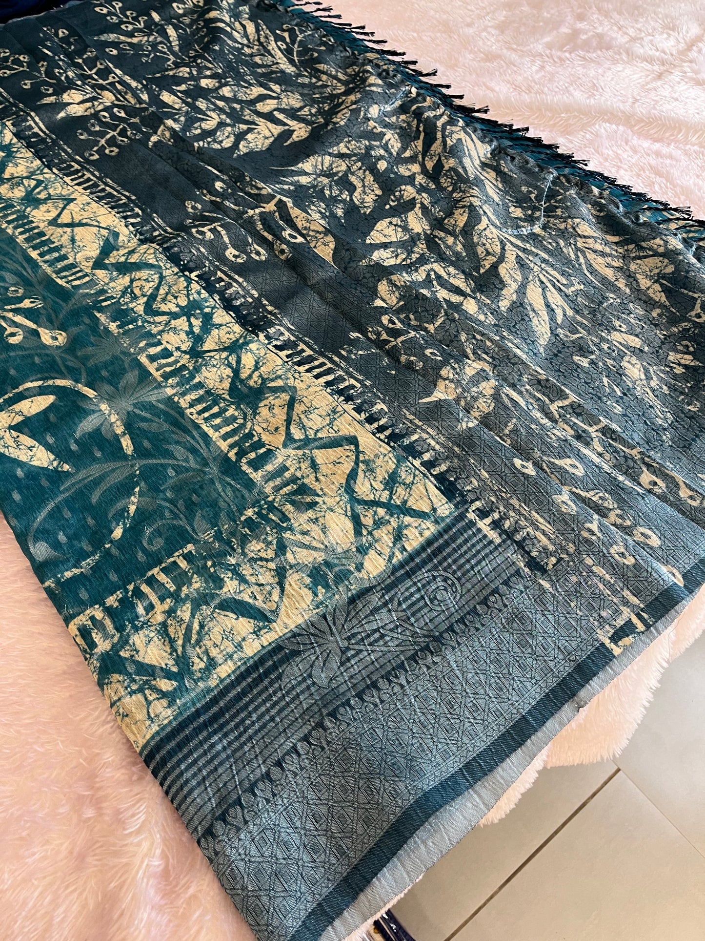Printed Tussar Fancy