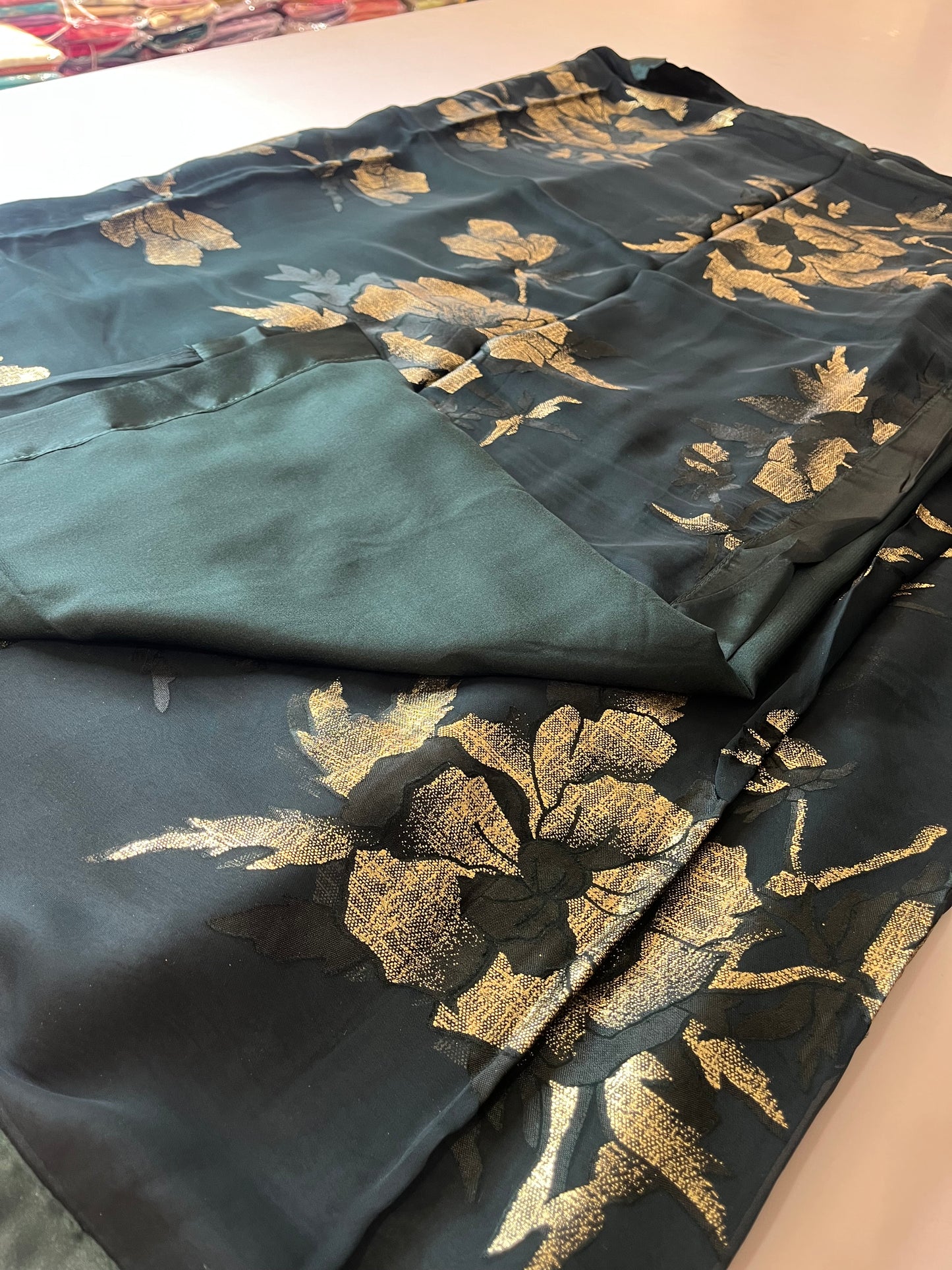 Brosso Chiffon satin Border Premium