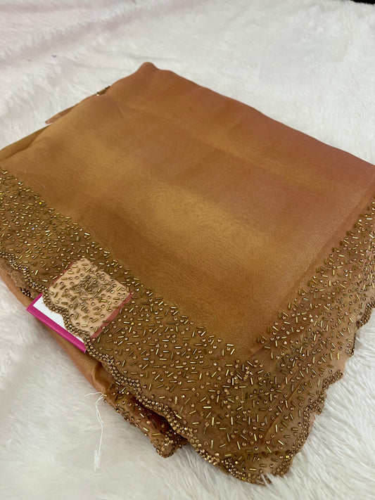 Tissue Organza Stone work border