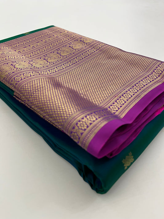 Pure Kanchipuram silk saree with silk mark certified