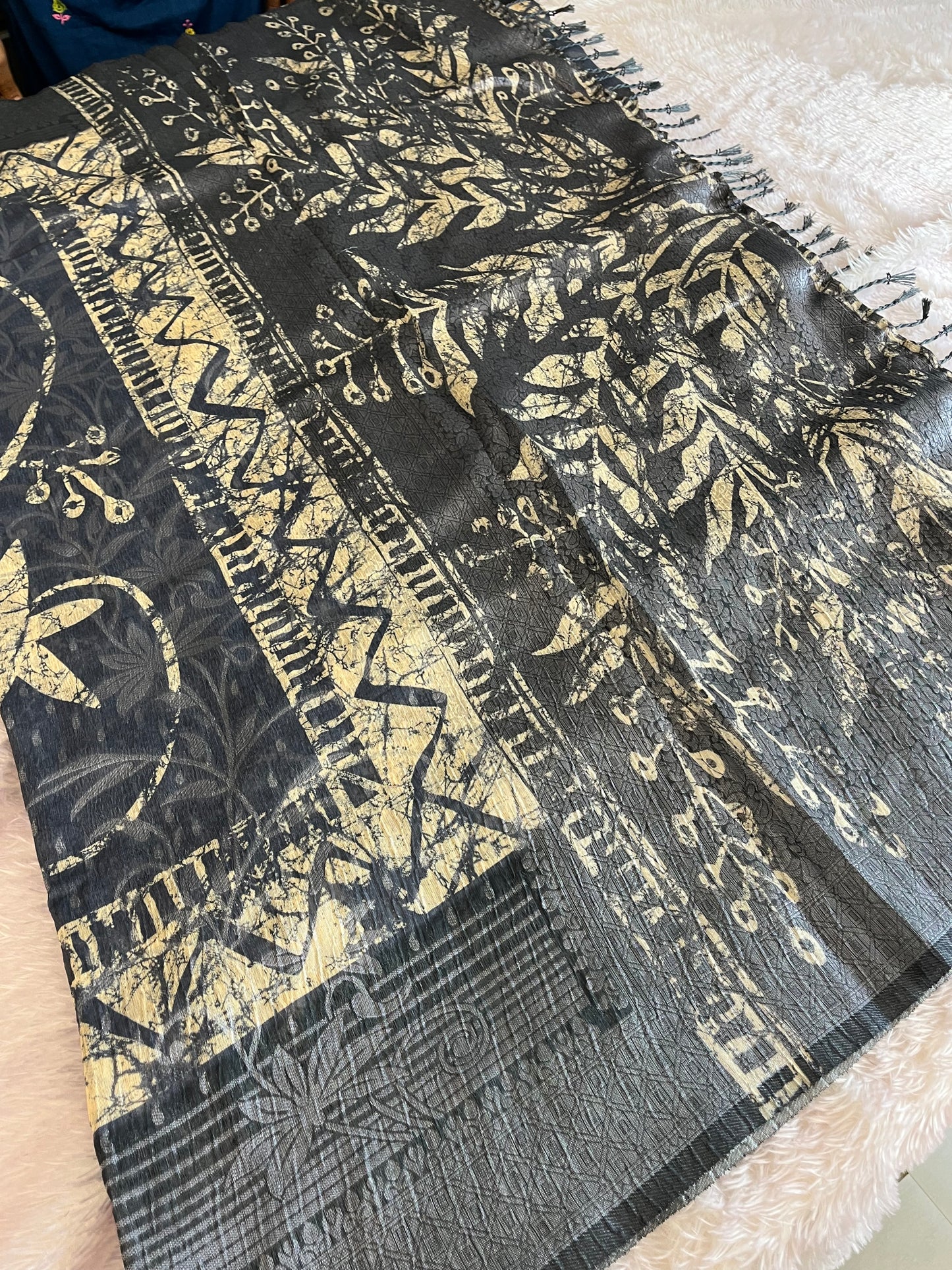 Printed Tussar Fancy