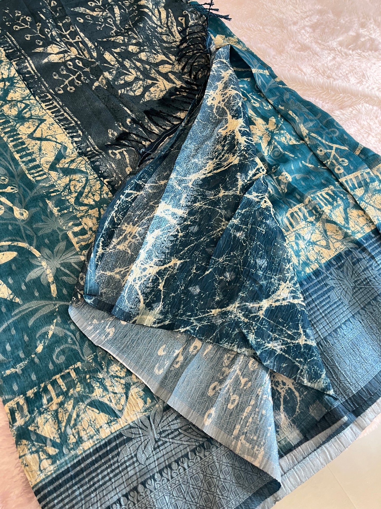 Printed Tussar Fancy