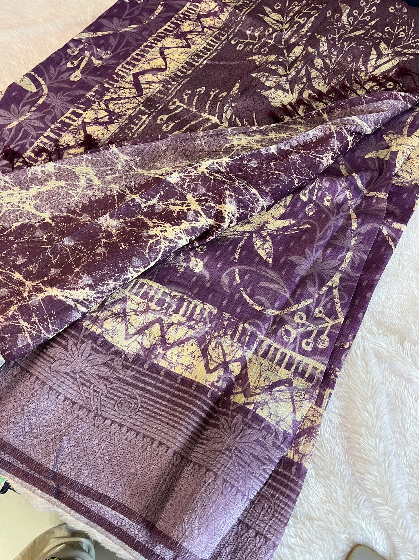 Printed Tussar Fancy